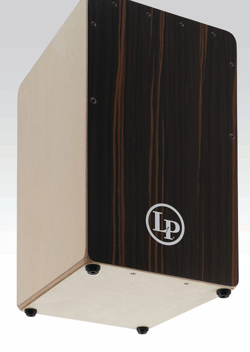 Latin Percussion Woodshop Cajon, Rare Ebony, 19” x 11-1/2” x 11-3/4” (LP1491RE)