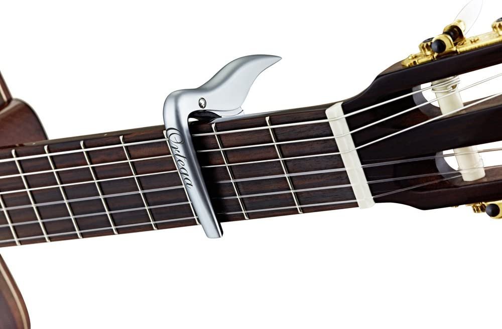 Ortega Guitars Capo-Quick Change Clamp-Classical Guitars w/Flat Fretboards (OCAPO-CR)