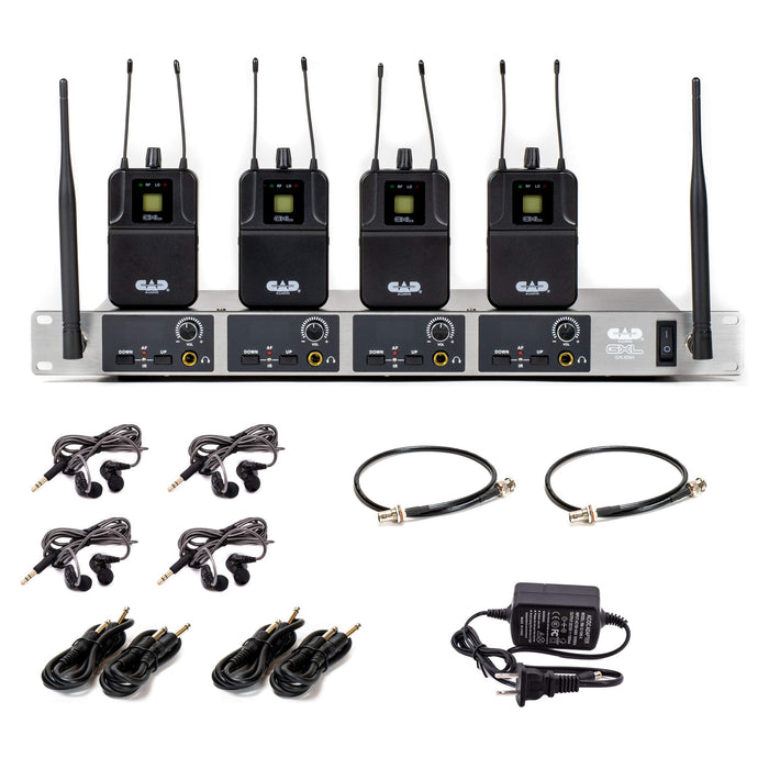 CAD Audio Quad Mix Wireless In Ear Monitor System (GXLIEM4-U)