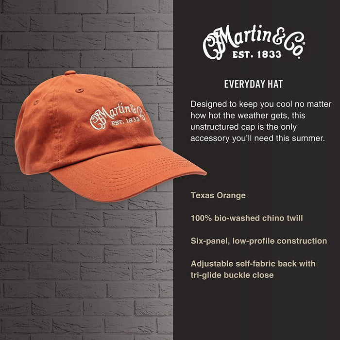 Martin Baseball Cap - Texas Orange