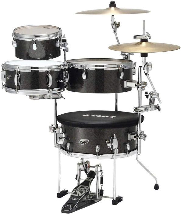 Tama Cocktail-JAM 4-Piece Shell Pack with Hardware, Midnight Gold Sparkle