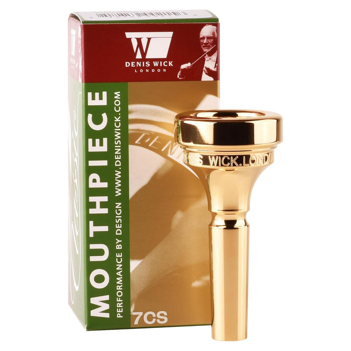 Denis Wick Classic Trombone Mouthpiece Silver Plated, 5880-12CS - V-Type Design for Balanced Tone & Smooth Response - Small Shank Fitting Trombone Accessory 24.7 x 6.5 x 6.1mm