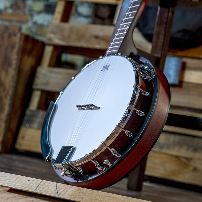 Washburn B8 Pack Americana Series (5 String) Banjo Pack, Natural (B8K-A-U)