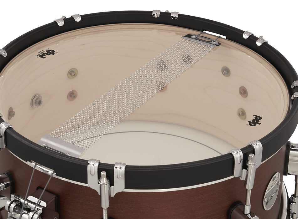 Pacific Drums & Percussion Add-Ons PDP Concept Classic, 6.5x14, Ox Blood/Ebony Hoops Snare Drum (PDCC6514SSOE)