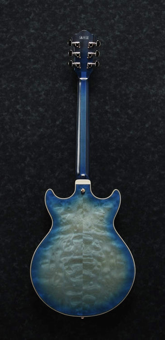 Ibanez Artcore Expressionist AM93QM - Jet Blue Burst