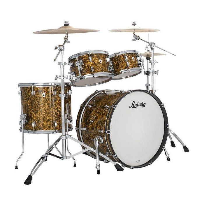 Ludwig Neusonic Rapid MOD2 22" 4 Piece Shell Pack, Butterscotch Pearl (LN34204FTXA6)