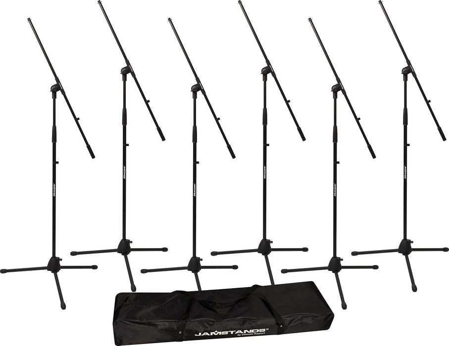 Ultimate Support JamStands MCFB6PK 6-Pack Tripod Mic Stand Bundle