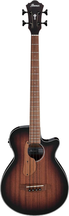 Ibanez AEG Acoustic-Electric Bass Guitar - Mahogany Sunburst High Gloss (AEGB24E)