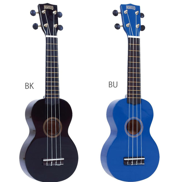 Mahalo Ukuleles MR1BU Rainbow Series Soprano Ukulele,Blue