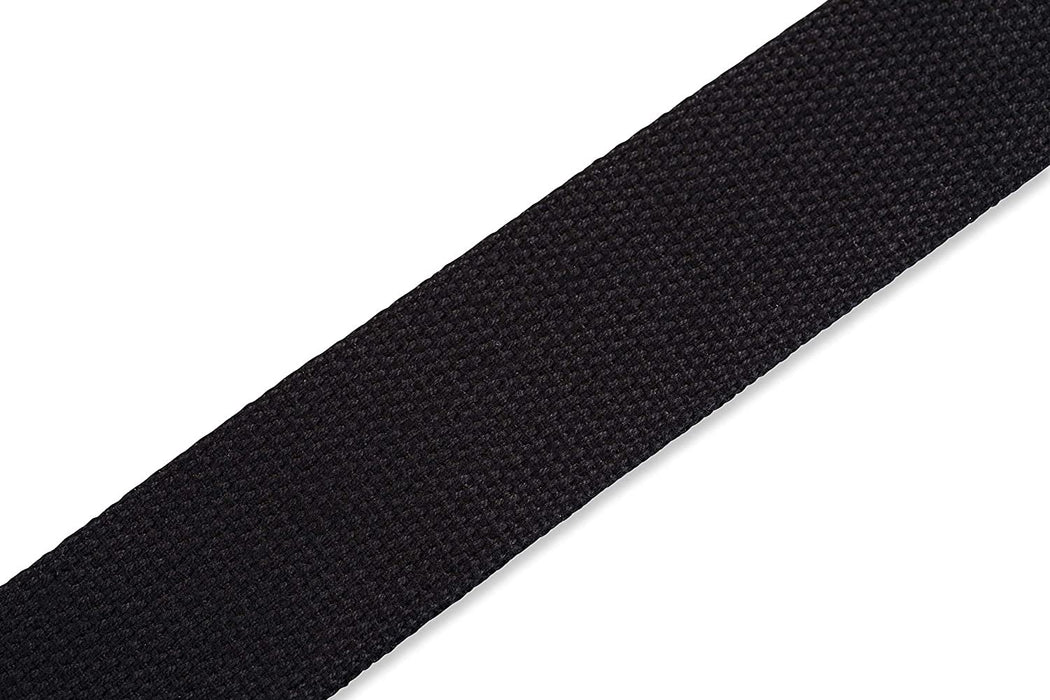 Levy's Leathers Signature Series Cotton XL Guitar Strap - Black (MSSC8-XL-BLK)