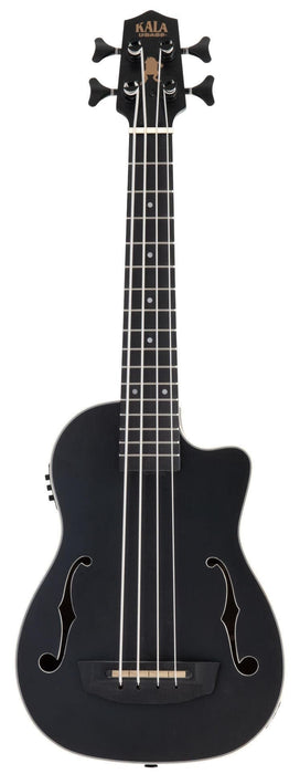 Kala Black Journeyman Mahogany Acoustic-Electric U•BASS® with F-Holes (JYMN-BK-FS)