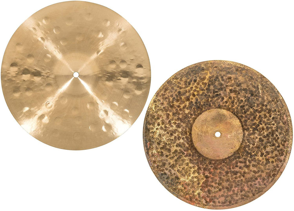 Meinl Cymbals Byzance 14" Dual Hihats, Pair — MADE IN TURKEY — Hand Hammered B20 Bronze, 2-YEAR WARRANTY, B14DUH