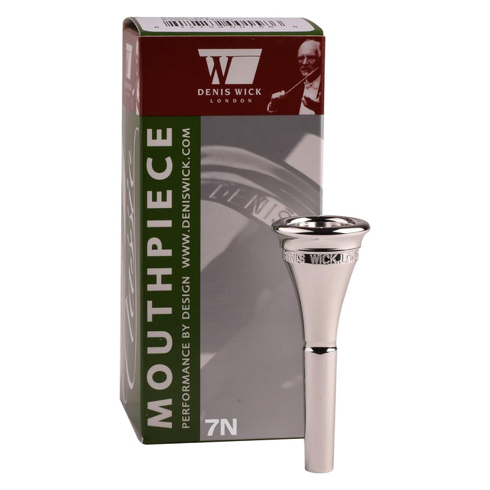 Denis Wick French Horn Narrow Rim Classic Mouthpiece Silver Plated 7N | Cup 17mm | Rim 3.85mm