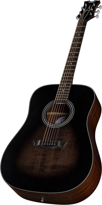 Dean Guitars 6 String St Augustine Dreadnaught Solid Top Acoustic Guitar, Right, Satin Vintage Black Burst (SA DREAD VB)