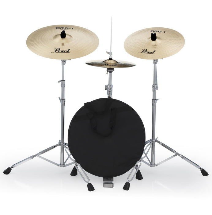 BRD1 3 Piece Cymbal Pack; Pearl Logo; 14" Hi-hats, 16" Crash, 20" Ride