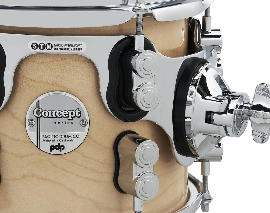 Pacific Drums & Percussion PDP Concept Maple 4-Piece Fusion, Natural Drum Set Shell Pack (PDCM20FNNA)