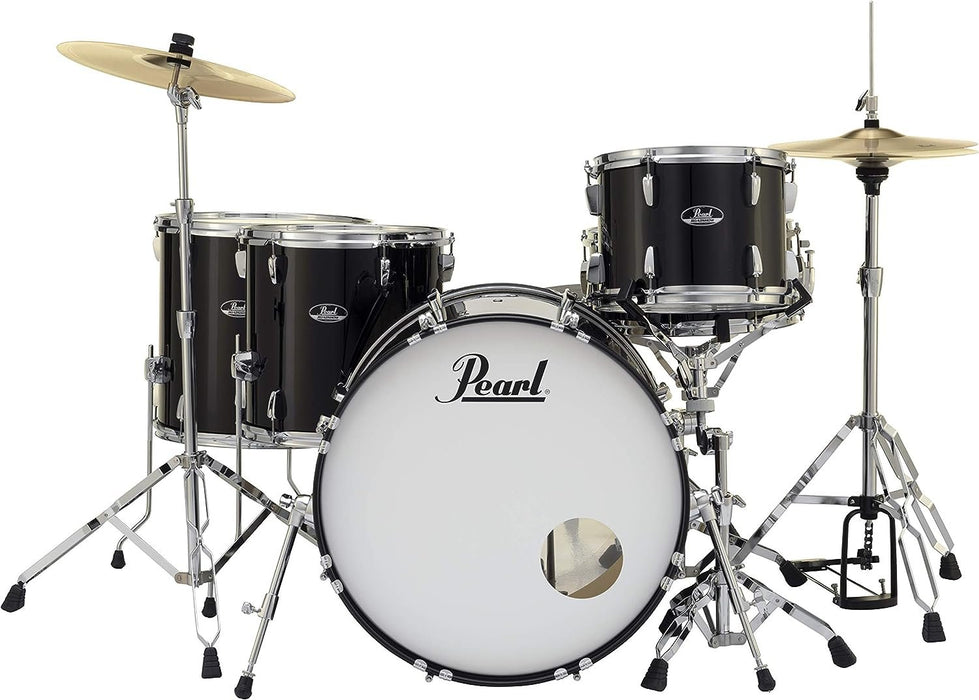 Pearl Roadshow 5-Piece Complete Drum Set with Cymbals and Stands - Aqua Blue Glitter (RS505C/C703)