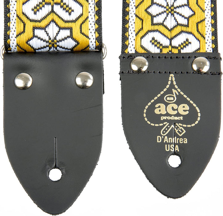 D'Andrea Ace Vintage Reissue Guitar Strap - Rooftop - Replica of Guitar Strap used on John Lennon's Epiphone Casino at the "Rooftop" Concert in 1969