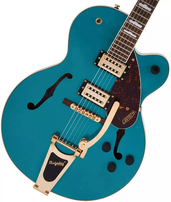 Gretsch G2410TG Streamliner Hollow Body Single-Cut and Gold Hardware Ocean - open box