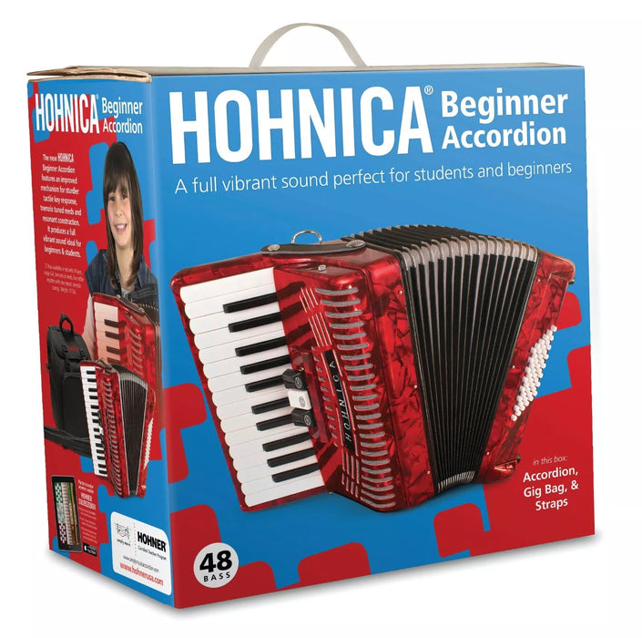 Hohner Accordions 1304-RED - open box