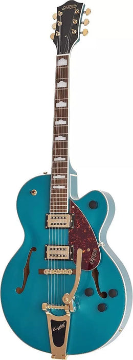 Gretsch G2410TG Streamliner Hollow Body Single-Cut and Gold Hardware Ocean - open box