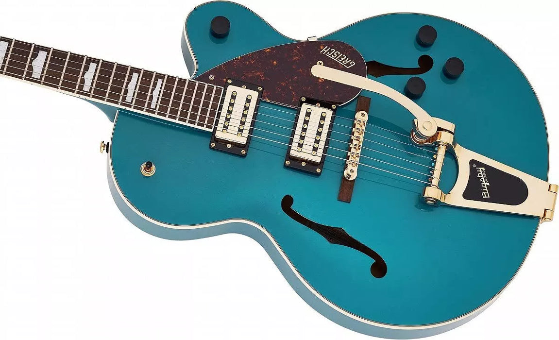 Gretsch G2410TG Streamliner Hollow Body Single-Cut and Gold Hardware Ocean - open box